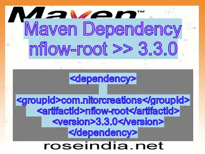 Maven dependency of nflow-root version 3.3.0