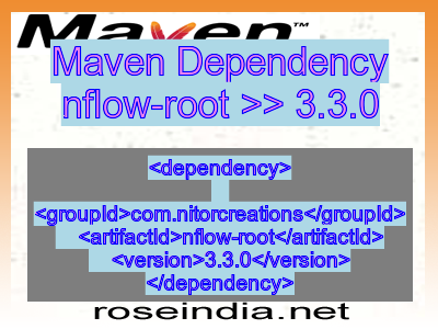 Maven dependency of nflow-root version 3.3.0