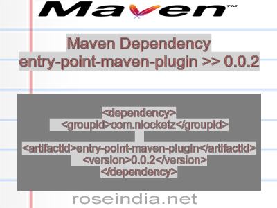 Maven dependency of entry-point-maven-plugin version 0.0.2