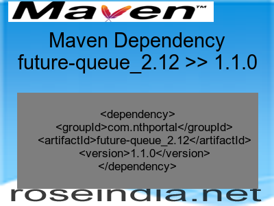 Maven dependency of future-queue_2.12 version 1.1.0