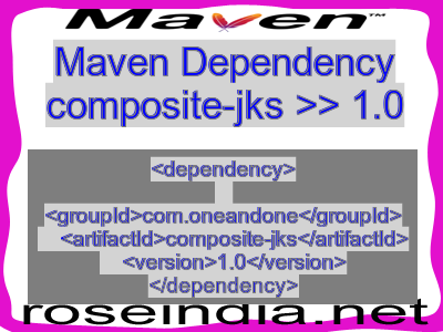 Maven dependency of composite-jks version 1.0