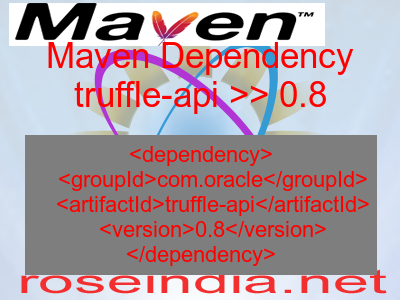 Maven dependency of truffle-api version 0.8