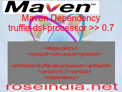 Maven dependency of truffle-dsl-processor version 0.7