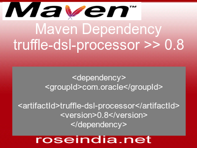Maven dependency of truffle-dsl-processor version 0.8