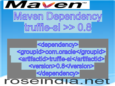 Maven dependency of truffle-sl version 0.8