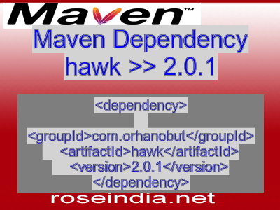 Maven dependency of hawk version 2.0.1