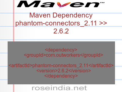 Maven dependency of phantom-connectors_2.11 version 2.6.2