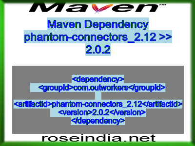 Maven dependency of phantom-connectors_2.12 version 2.0.2