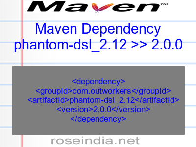 Maven dependency of phantom-dsl_2.12 version 2.0.0