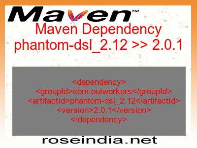 Maven dependency of phantom-dsl_2.12 version 2.0.1