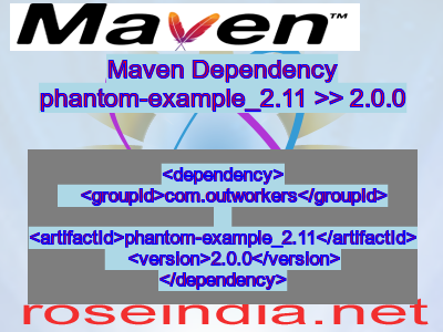 Maven dependency of phantom-example_2.11 version 2.0.0