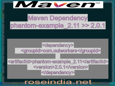 Maven dependency of phantom-example_2.11 version 2.0.1