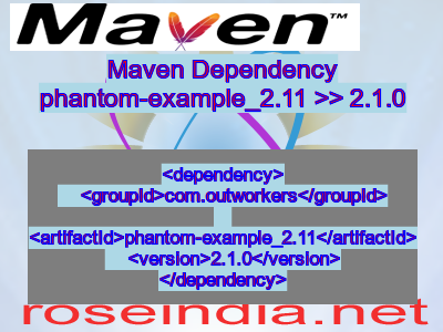 Maven dependency of phantom-example_2.11 version 2.1.0
