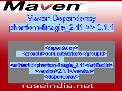 Maven dependency of phantom-finagle_2.11 version 2.1.1