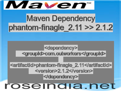 Maven dependency of phantom-finagle_2.11 version 2.1.2