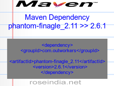 Maven dependency of phantom-finagle_2.11 version 2.6.1