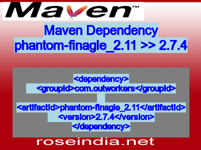 Maven dependency of phantom-finagle_2.11 version 2.7.4