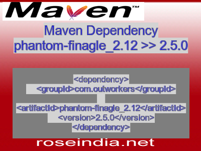 Maven dependency of phantom-finagle_2.12 version 2.5.0