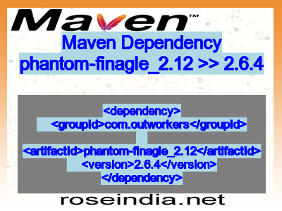 Maven dependency of phantom-finagle_2.12 version 2.6.4
