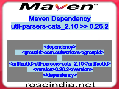 Maven dependency of util-parsers-cats_2.10 version 0.26.2
