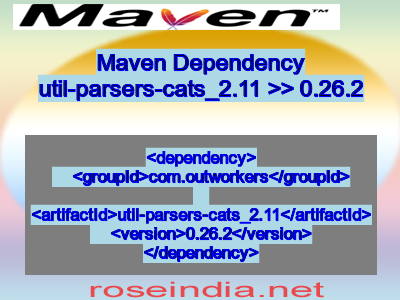 Maven dependency of util-parsers-cats_2.11 version 0.26.2