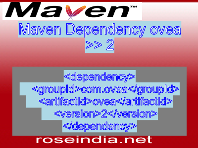 Maven dependency of ovea version 2