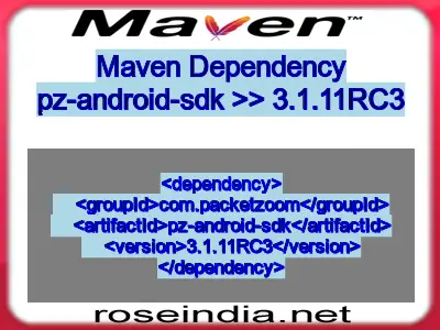 Maven dependency of pz-android-sdk version 3.1.11RC3