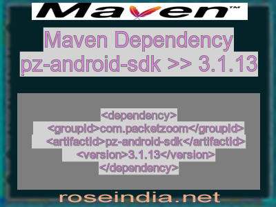 Maven dependency of pz-android-sdk version 3.1.13