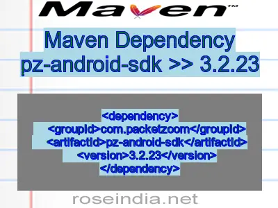 Maven dependency of pz-android-sdk version 3.2.23