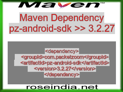 Maven dependency of pz-android-sdk version 3.2.27