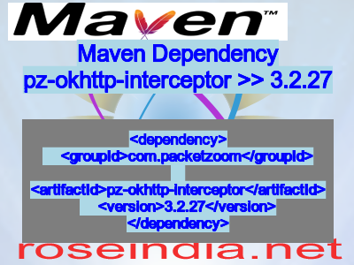 Maven dependency of pz-okhttp-interceptor version 3.2.27