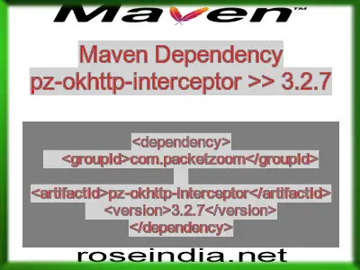 Maven dependency of pz-okhttp-interceptor version 3.2.7