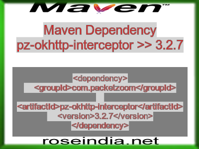 Maven dependency of pz-okhttp-interceptor version 3.2.7