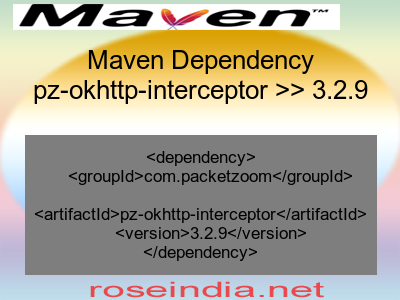 Maven dependency of pz-okhttp-interceptor version 3.2.9