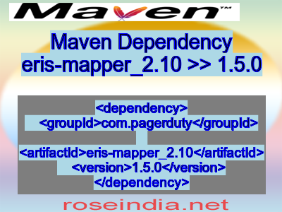 Maven dependency of eris-mapper_2.10 version 1.5.0