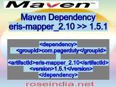 Maven dependency of eris-mapper_2.10 version 1.5.1
