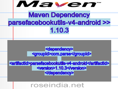Maven dependency of parsefacebookutils-v4-android version 1.10.3