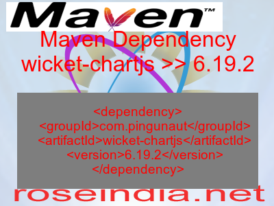 Maven dependency of wicket-chartjs version 6.19.2