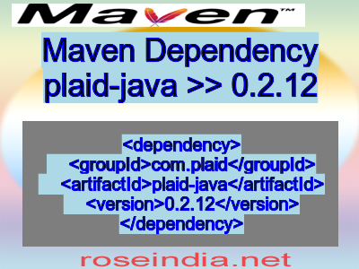 Maven dependency of plaid-java version 0.2.12