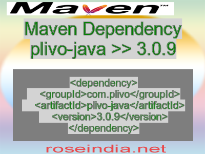 Maven dependency of plivo-java version 3.0.9