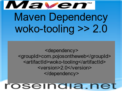 Maven dependency of woko-tooling version 2.0