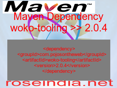 Maven dependency of woko-tooling version 2.0.4