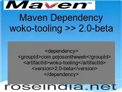Maven dependency of woko-tooling version 2.0-beta
