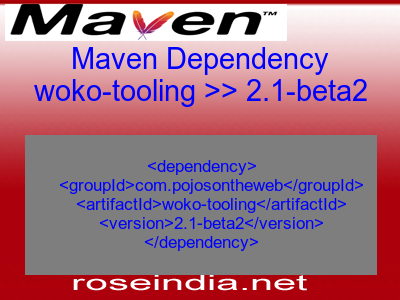 Maven dependency of woko-tooling version 2.1-beta2