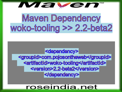 Maven dependency of woko-tooling version 2.2-beta2