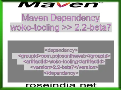 Maven dependency of woko-tooling version 2.2-beta7