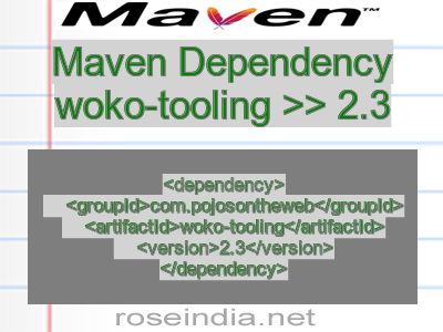 Maven dependency of woko-tooling version 2.3