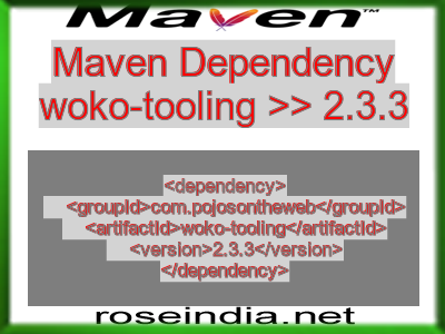 Maven dependency of woko-tooling version 2.3.3