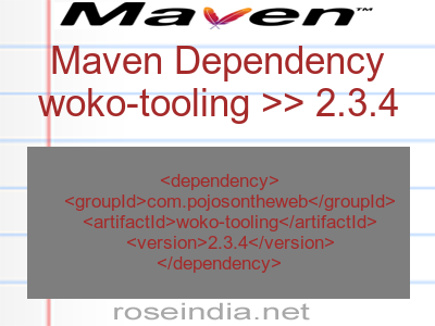 Maven dependency of woko-tooling version 2.3.4