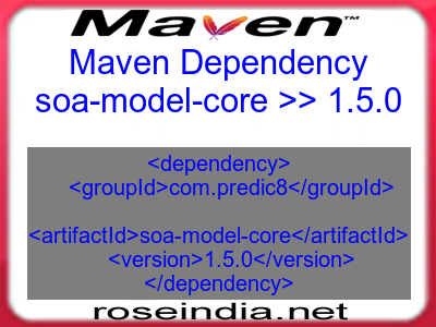 Maven dependency of soa-model-core version 1.5.0
